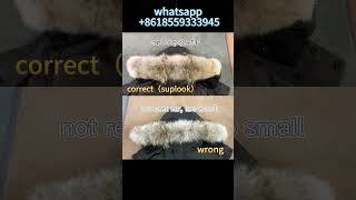Real Vs Fake Canada Goose Wyndham Parka Fur And Badge