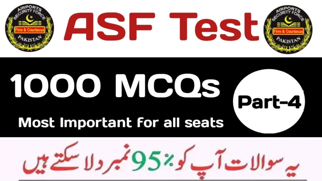ASF Test Preparation | 1000 MCQs | Part-4 | Important for ASI, Corporal, Assistant, UDC LDC & others