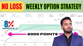 No Loss Weekly Option Selling Strategy | High Accuracy Low Risk Strategy