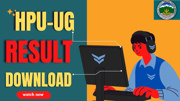 How to download/check-out HPU-UG 1st and 2nd year result || HPU-UG 1st and 2nd year result checking