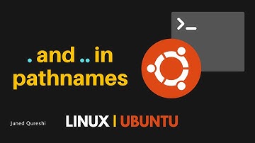 Use of single and double dots in Linux path names