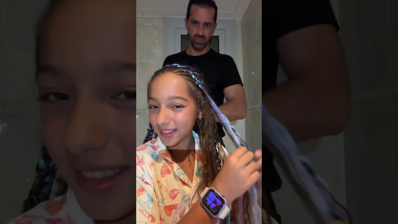 Se le dañó el cabello de Alaïa: el momento que alarmó a todos