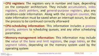 Celebrity MODULE 2 - TOPIC 3 - PROCESS CONTROL BLOCK (PCB) Profile