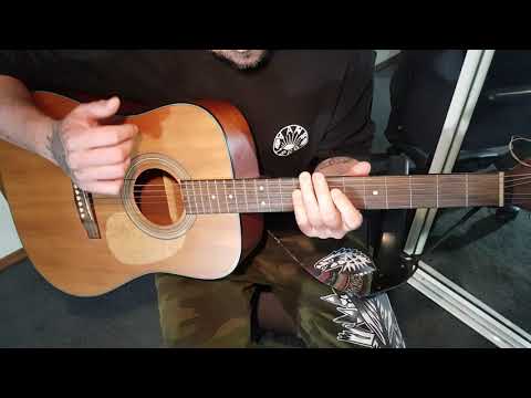 iron and wine - upward and over the mountain acoustic guitar tutorial