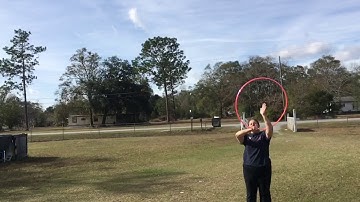 Beginner Hula Hoop Trick: Vertical Arm Coinflip