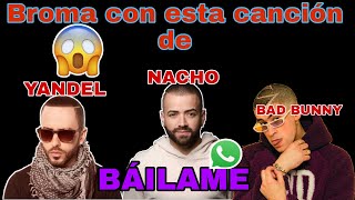 ? Broma ?Con la canción de //Nacho//Bad BUNNY//Yandel ?Báilame