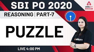 Puzzle (Part -7) | Reasoning | SBI PO 2020 Preparation