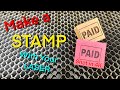 Making a Rubber Stamp on your Laser, Its FAST and EASY!