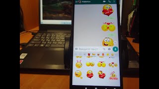 Как добавить стикеры  смайлики в WhatsApp screenshot 3