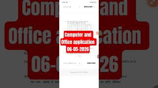 nios class 12 computer and office application new questions Paper Solved 2026 #nios #631 #exam