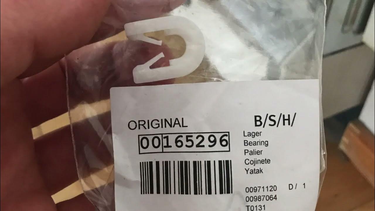 Siemens Bosch dishwasher door hinge plastic bearing quick change YouTube