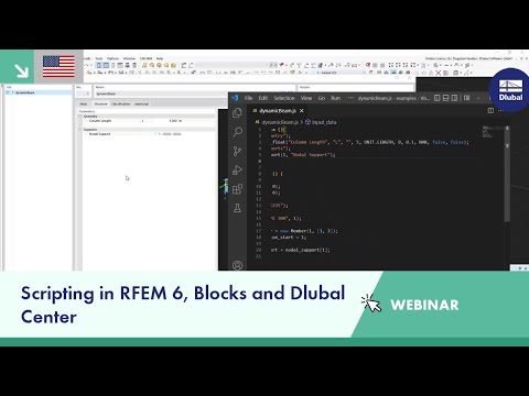 Scripting in RFEM 6, Blocks and Dlubal Center