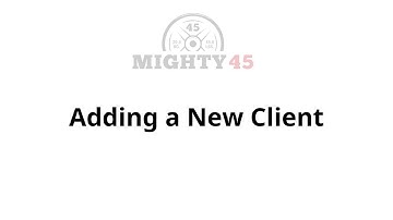 Adding Clients