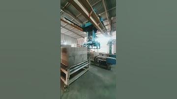 Smooth & Fast Cubing — No Manual Handling 💨 #smartblockline #concreteblocks #manufacturing