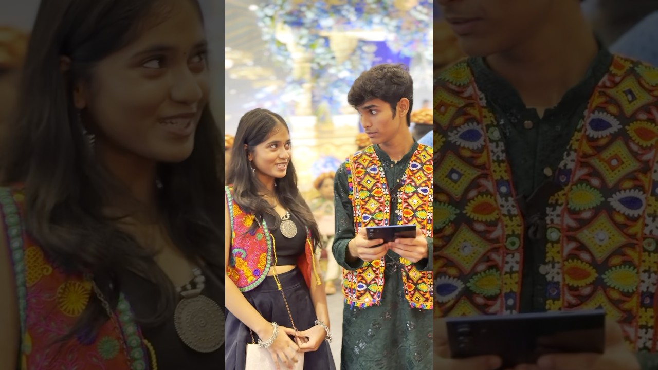 When Crush Invites you for Garba #samsung #ytshorts 썸네일
