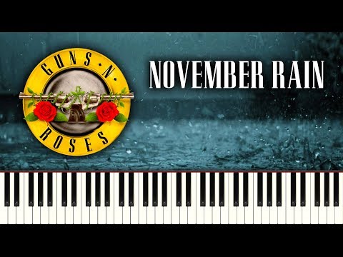 Guns N' Roses - November Rain - Piano Tutorial