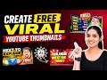 How to Create Viral YouTube Thumbnails for FREE Using AI Tools | Free AI Thumbnail Maker