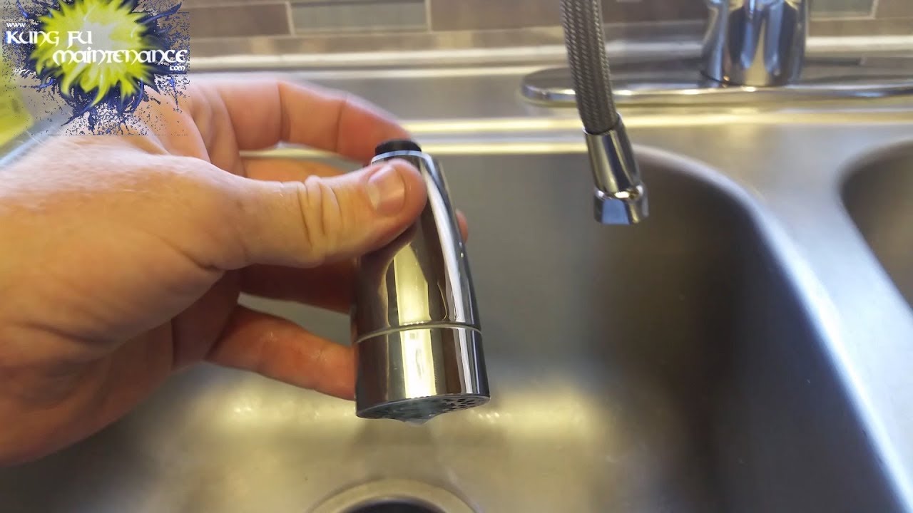 kitchen sink nozzle stuck