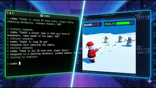 Created a Godot game using Codex – a battle for the New Year screenshot 4