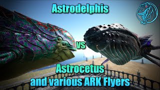 Genesis 2 Astrodelphis vs. Astrocetus & various ARK Flyers | ARK Dino Battle ?