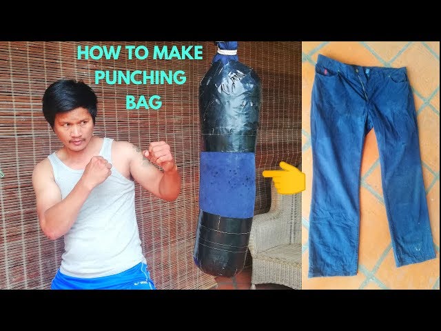 How To Make Homemade Punching Bag ( For Boxing At Home ) 