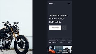 Harley UI HTML / SCSS / GSAP Animation Tutorial  - Part 1