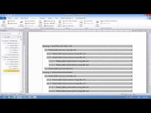 Video: Cách Tạo Mục Lục Trong Tài Liệu