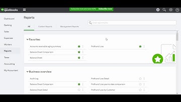 Quickbooks Online Training - Email Reports