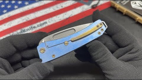 Medford Knife & Tool | Midi Marauder | Tumbled with Blue Ano