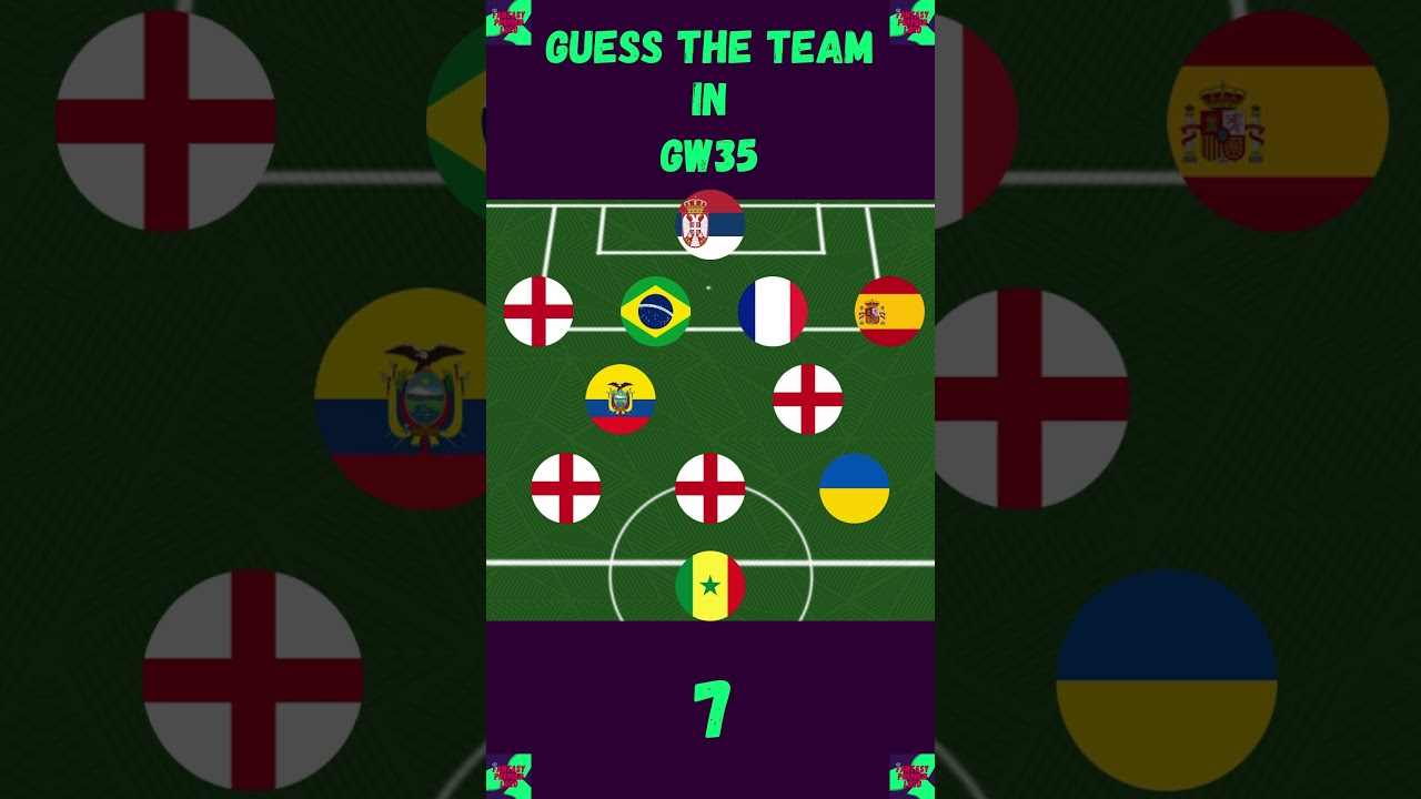 FPL GW35 || GUESS THE FOOTBALL TEAM BY PLAYERS' NATIONALITY