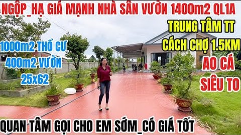 Ngộp_Hạ Giá Mạnh Nhà Vườn 1400m2 (25x62) 1000m2 Thổ Đường Thông Gần Chợ | nhà giá rẻ bình chánh |