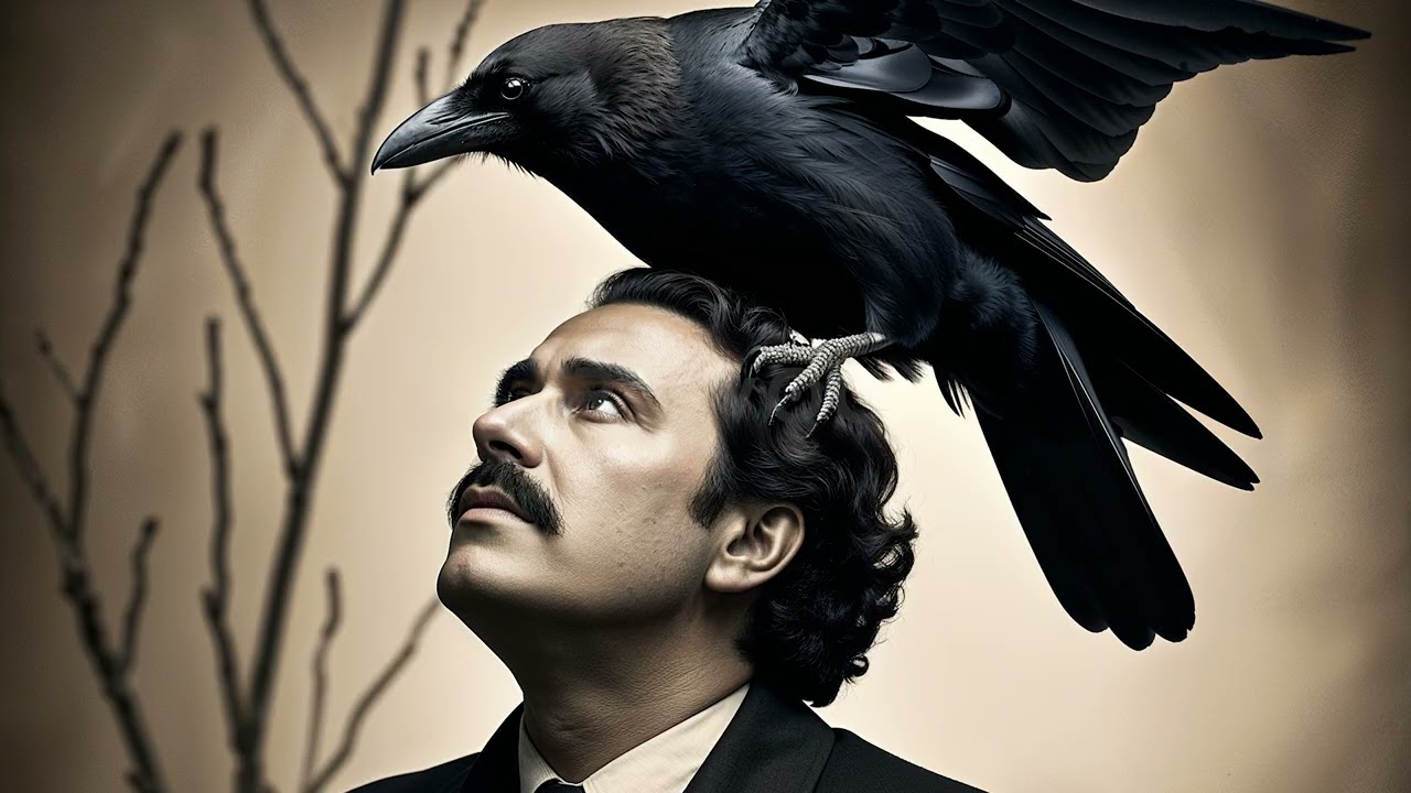 Raven Crow Art Screensaver 🖤 Dark Moody Gothic Halloween Decor for Samsung Frame TV & Wall Art