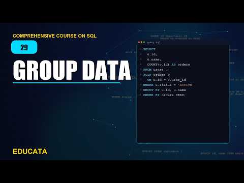 29. GROUP BY: Grouping Aggregated Data