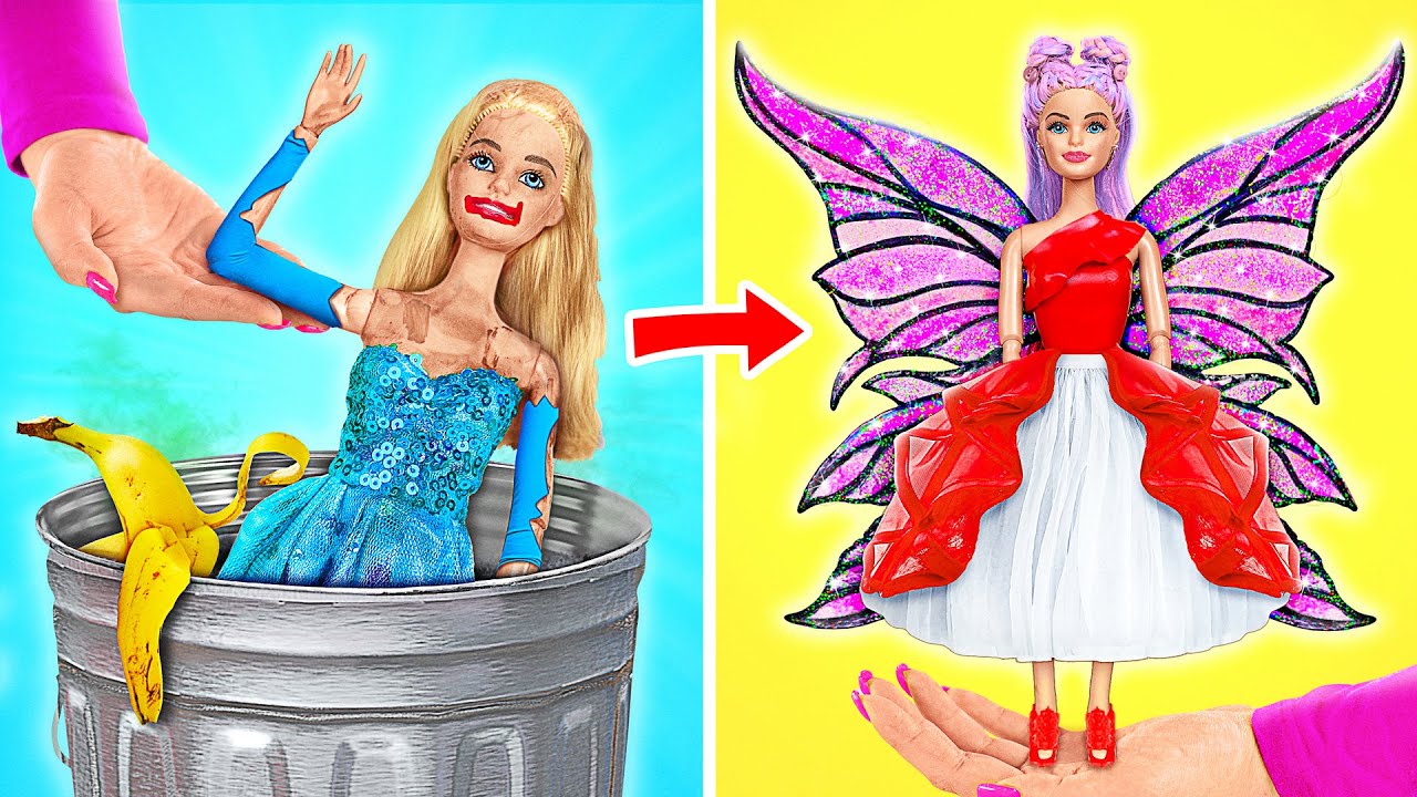 Barbie Έχασε Τα Παπούτσια Της | Μεταμορφώνοντας την Κούκλα Barbie σε Νεράιδα Multi DO Smile