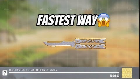 FASTEST WAY TO UNLOCK DIAMOND BUTTERFLY KNIFE (CODM)