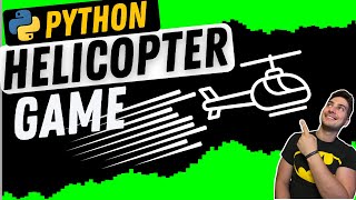 How to Make the classic HELICOPTER Game in Python! Complete PyGame Tutorial! screenshot 5