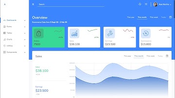 Angular Admin Template - Fully - Video Preview