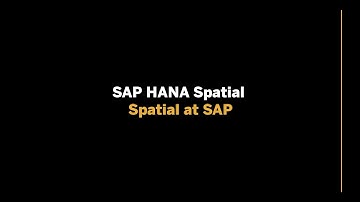 SAP HANA Spatial - Spatial at SAP