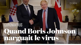 Boris Johnson, atteint du Covid-19 en soins intensifs aujourd'hui, narguait le virus il y a un mois