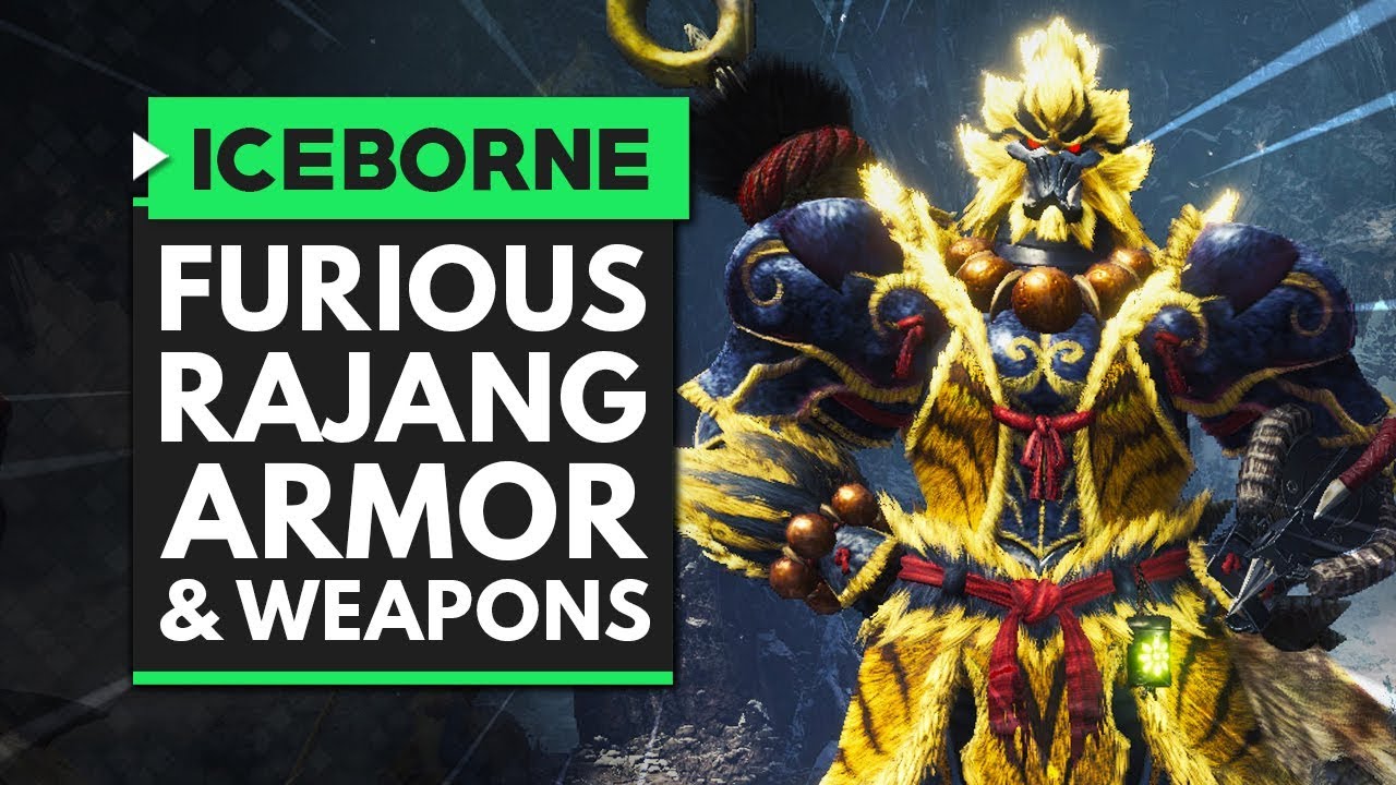 Here's a look at the new Furious Rajang armor and weapons in Monster H...