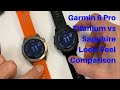 Garmin Size/Look Comparison Fenix 6 Titanium vs DLC Sapphire FitGearHunter.com