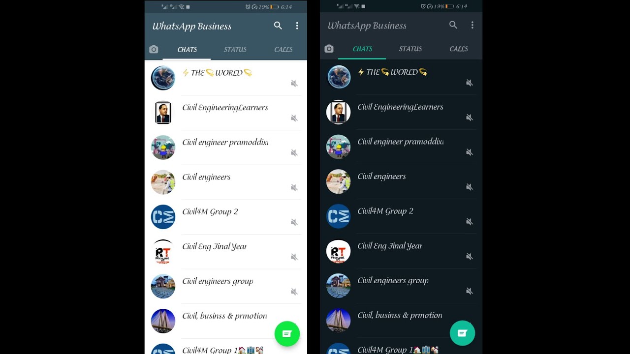 WhatsApp Dark Mode [Dark Background] - YouTube