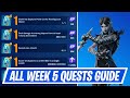 Fortnite Complete Week 5 Quests - How to EASILY Complete Week 5 Quests Challenges Chapter 4 Season 4