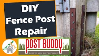 How To Fix A Broken Fence Post - Post Buddy - Easy DIY | Under 30 Minutes | Cheap | Any Post
