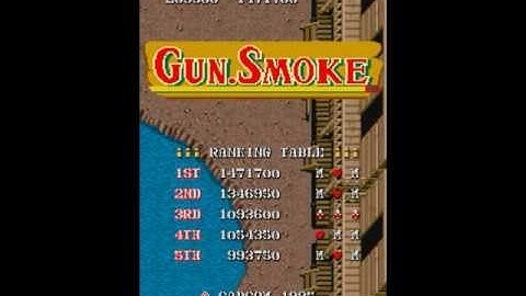 Arcade Game Gun.Smoke intro capcom 1985