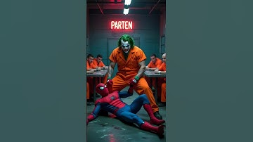 Joker vs Spider-Man: Epic Showdown ☺️ #avengers #spiderman