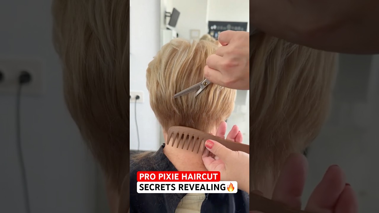 PRO PIXIE HAIRCUT SECRETS REVEALING: Complete Tutorial Linked Below! 🔥🔥🔥