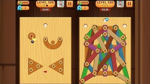 Screw Puzzle: Wood Nut & Bolt - Level 326