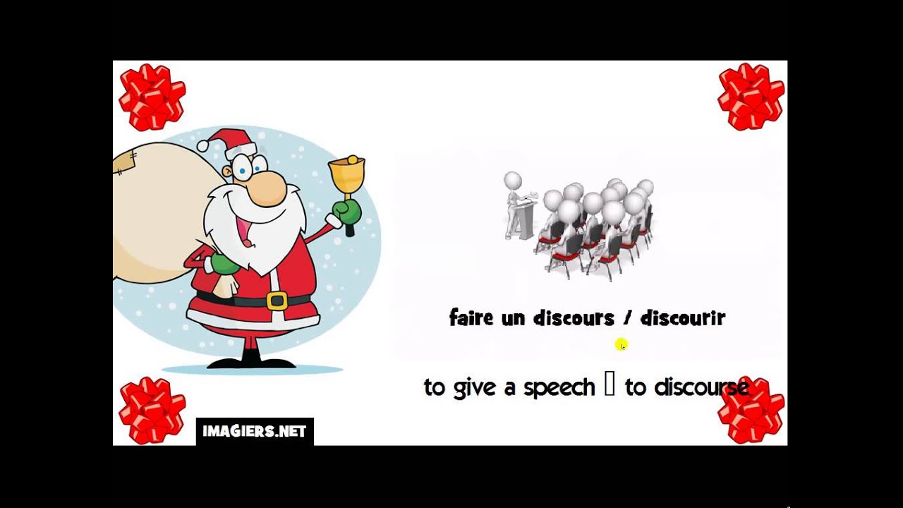 deliver a speech in french