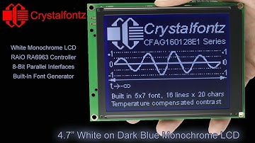 4.7" Graphic Monochrome LCD Display